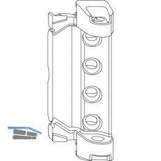 MACO Scherenlager Doppeltopf 12/20 mm, 130 kg, silber (202544)