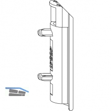 MACO Schmutzabdeckung Ecklagerband PVC/Alu, verkehrswei RAL 9016 (40341)