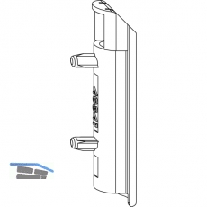 MACO Schmutzabdeckung Ecklagerband PVC/Alu, titan (209669)