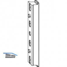 MACO Winkelbandunterlage fr Beschlagsnut, 1 mm Versatz, schwarz (40486)