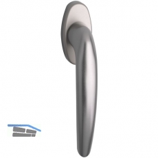 MACO Fenstergriff RHAPSODY - verdeckt geschr., Nocken 10, für 7 mm, titan elox.