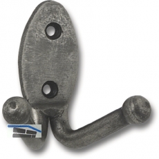 Mantelhaken Cage Breite 70 mm, Höhe 61 mm, Stahl altzinn antik