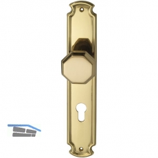 MARCHESI Haustr-Knopflangschild ALT-WIEN, PZ88, Messing poliert