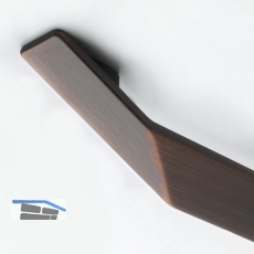 Griff Finn LA 160 mm, Breite 215 mm, ZN Eisen Look