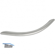 Griff Meduna  10 mm, LA 128 mm, Breite 152 mm, Stahl schwarz