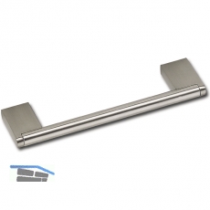Griff Elth  10 mm, LA 128 mm, B 148 mm, Edelstahl/Sockel ZN geb./Edelst. Effekt