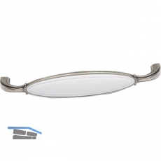 Griff Anaheim LA 96 mm, ZN/Kunststoff altsilber/wei