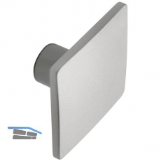 Knopf Lugus Breite 50 mm, Tiefe 25 mm, ZN alufarbig