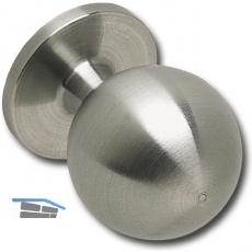Knopf Sirius  20 mm, Tiefe 27 mm, Edelstahl gebrstet