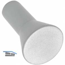 Knopf Karme ø 15 mm, Tiefe 24 mm, ZN alufarbig