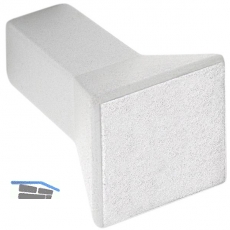 Knopf Flora Breite 15 mm, Tiefe 24 mm, ZN verchromt poliert