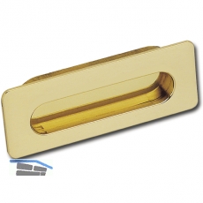 Muschelgriff Taranis Breite 110 mm, Einlassma 102x31 mm, Messing patiniert