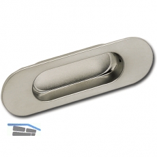 Muschelgriff Zalya Breite 110 mm, Einlassma 68 x 25 mm, ZN verchromt poliert
