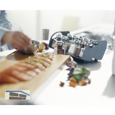 BLUM ORGA-LINE Gewrzhalter, KB 400 mm, Breite 312 mm, Edelstahl antifingerprint