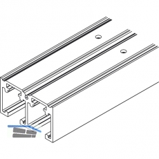 HAWA-Ordena 70/P - 70/F Doppellaufschiene gebohrt, Lnge 2500 mm, Alu eloxiert
