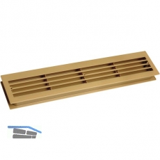 Lftungsgitter fr Zimmertren, 454 x 90 mm, TS 40 mm, Kunststoff beige-braun