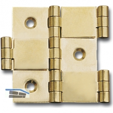 Paravantscharnier 60x26 mm, Holzstrke 20 mm, Messing poliert
