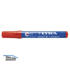 LYRA Permanent-Marker 111 Strichbreite 2-6 mm rot schrge Spitze