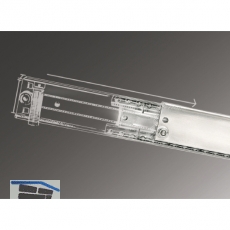 Ausziehtischfhrung TOPSLIDE, Auszugsweg 720 mm, Lnge 1200 mm, Stahl/Aluminium