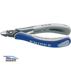 KNIPEX Przisions Elektronik Seitenschneider DIN 9654 rund ohne Facette 125 mm