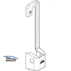 ROTO NT Abdeckkappe Ecklager E5, R07.2 wei, links (457689)