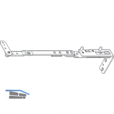 ROTO NT Designo 2 Axerarm 500, FT30, FFB 801-1400 mm, rechts (570052)