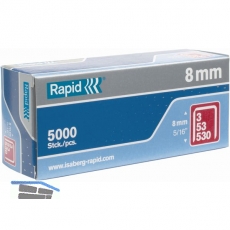 RAPID Klammern Type 53 8 mm aus Stahldraht (5000 Stck)