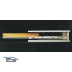 GEO I Standard Rollschubfhrung 600mm; Teilausz.25kg; RAL 9001 wei
