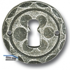 HRTNAGL Schlsselrosette BB,  50 mm, verzinkt und schwarz lackiert