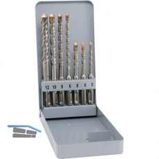 ALPEN HM-Hammerbohrer-Satz SDS-Plus 4-spiralig 7-teilig in Metallkassette
