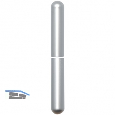 Aufsteckhlsen 3- DIM, rund, Band  15 mm, Aluminium verchromt matt 112 mm