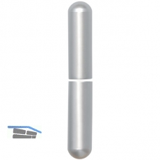 Aufsteckhlsen 3- DIM, rund, Band  20 mm, Aluminium verchromt matt 112 mm