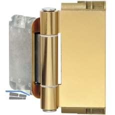 Haustrband Easy 3D m. Stiftsicherung, Aluminium vermessingt eloxiert