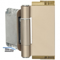 Haustrband Easy 3D m. Stiftsicherung, Aluminium vernickelt matt eloxiert