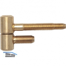 Stahlzargenband 2-tlg. f. geflzte Holztren, Band 16 x 41 mm, Stahl vermessingt