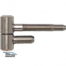 Stahlzargenband 2-tlg. f. geflzte Holztren, Band 16 x 41 mm, Stahl vernickelt