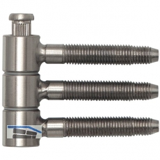 Steckband 3-tlg. f. geflzte Holztren,  16 mm, Hhe 46,7 mm, Edelstahl