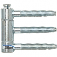Steckband 3-tlg. f. geflzte Holztren,  18 mm, Hhe 61 mm, Stahl verzinkt