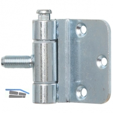 Stahlzargenband 3-tlg. f. stumpfe Tren, Band 18 x 62 mm, Stahl verzinkt