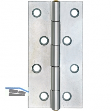 Scharnier DIN 7954 A schmal Rollen  8,2 mm, 100 x 52 mm, Stahl verzinkt