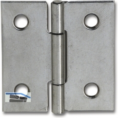 Scharnier DIN 7954 C quadratisch Rollen  5,4 mm, 50 x 50 mm,Stahl verzinkt