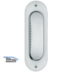 Schiebetrmuschel FSB 42 4212 oval,40x120 mm,ungelocht,Aluminium silber eloxiert