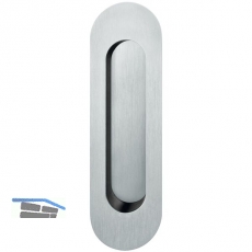 Schiebetrmuschel FSB 42 4250 oval, offen, Edelstahl feinmatt