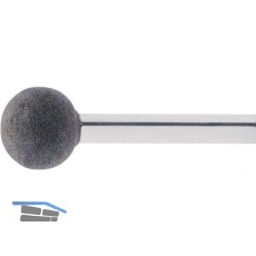 LUKAS Schleifstift weich Normalkorund Form KU Kugel DIN 69170 Kopf  25 mm