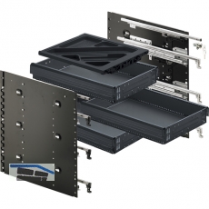 HETTICH SYSTEMA TOP 2000 Schnellmontage-Set Sil Sys, Vollauszug, ET 730, schw.