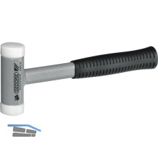 GEDORE Nylonhammer rckschlagfrei Kopfdurchmesser 30 mm mit Stahlrohrstiel