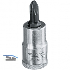 GEDORE Schraubendreher-Einsatz IKS19 DIN3120 1/2\&quote;vierkant PH4