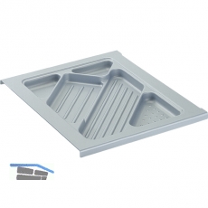 HETTICH SYSTEMA TOP 2000 Materialschub,EB 392 mm, Alu-Finish