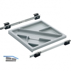 HETTICH SYSTEMA TOP 2000 Schreibmaterial-Auszug Set, EB 380 mm, schwarz