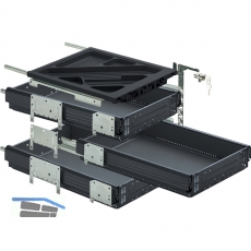 HETTICH SYSTEMA TOP 2000 Container-Set Sil Sys, Vollauszug, ET 530,schw.